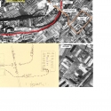 Mapa s náčrtkem pana Comlojera, pomocí něhož jsme rekonstruovali aktuální polohu v terénu